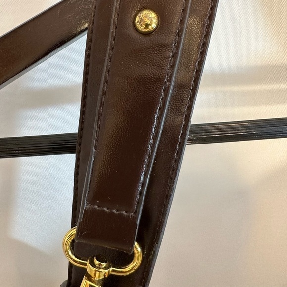 Kenneth Cole Reaction Womens Large Shoulder Hand Bag Hobo Leather Fabric Yellow - Picture 5 of 12